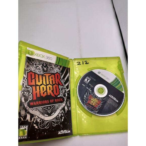 Guitar Hero: Warriors of Rock XBOX 360 2010 COMPLETE W/MANUAL CIB RARE - Picture 6 of 7